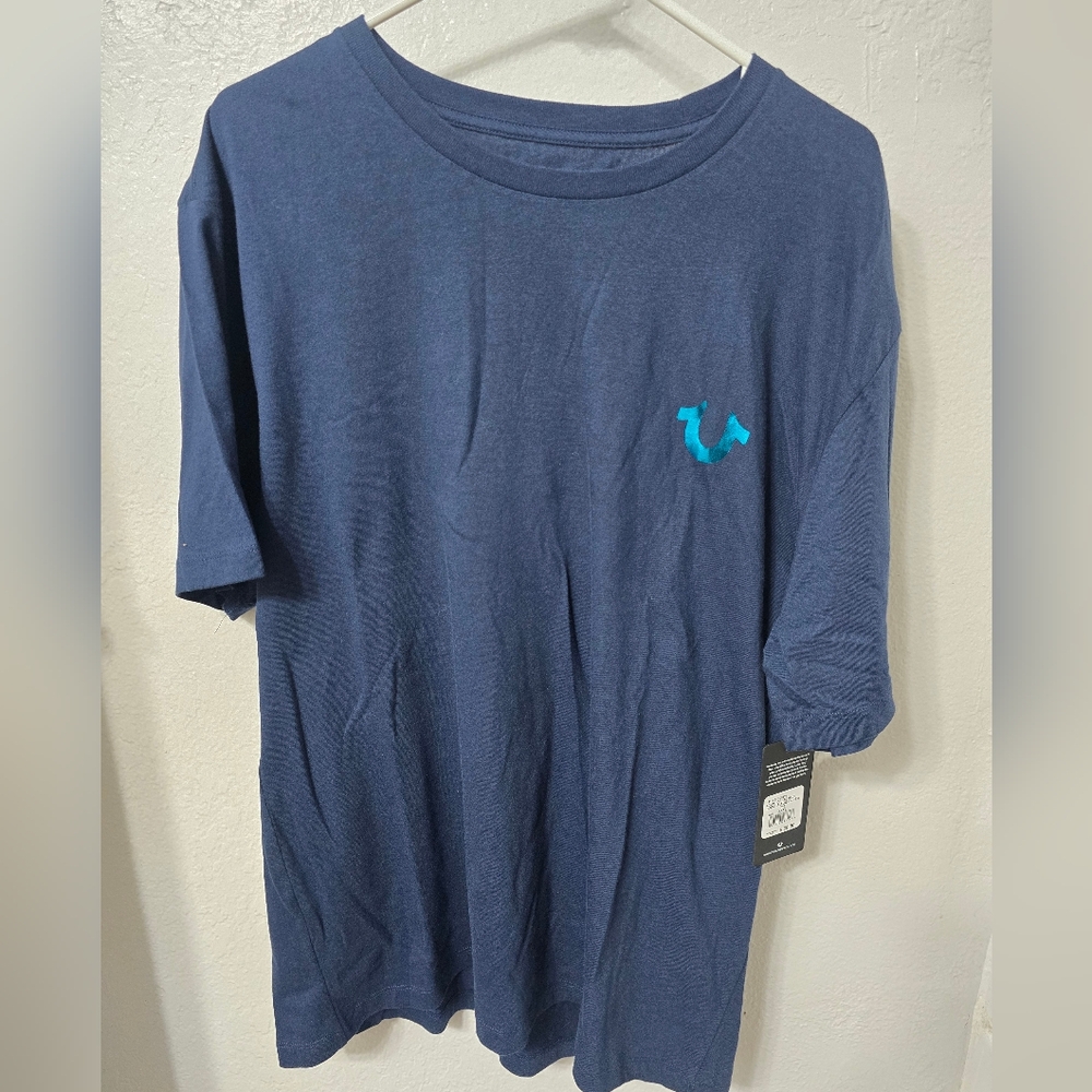 NWT True Religion Men's Blue T-Shirt XXXL